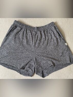 Vuori Heather Gray Athletic Knit Shorts